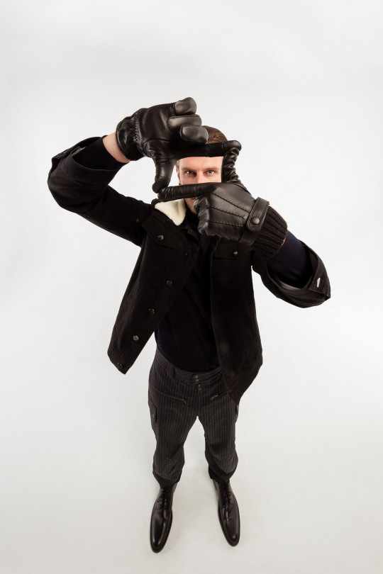 Gants Georges Homme Cuir Doublés Cachemire
