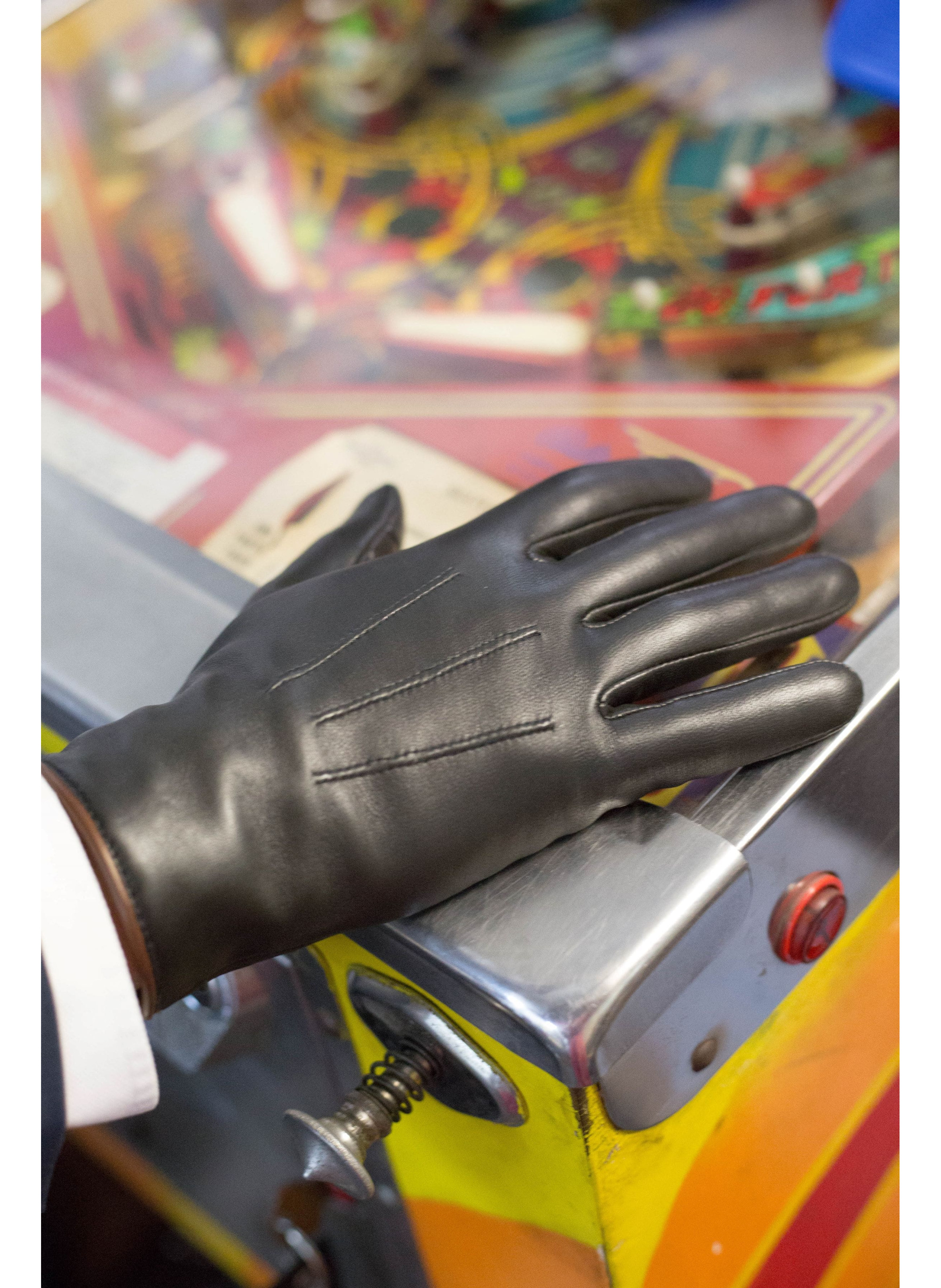 Gants Rick Homme Cuir Doublés Cachemire