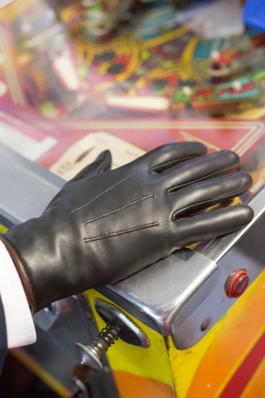 Gants Rick Homme Cuir Doublés Cachemire