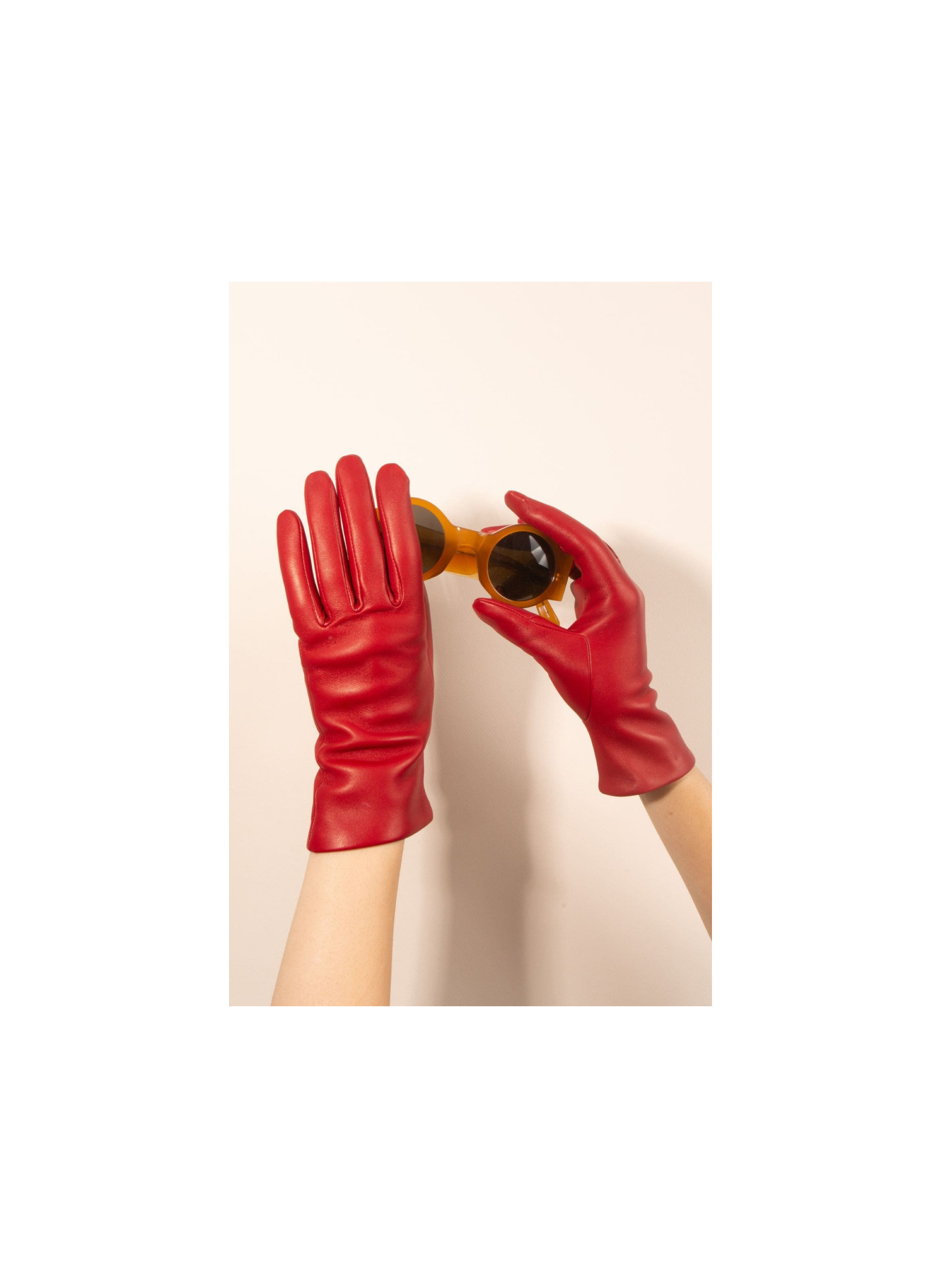 Gants Inès Femme Cuir Doublés Cachemire