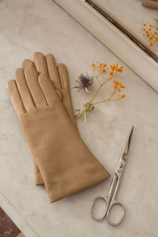 Gants Inès Femme Cuir Doublés Cachemire