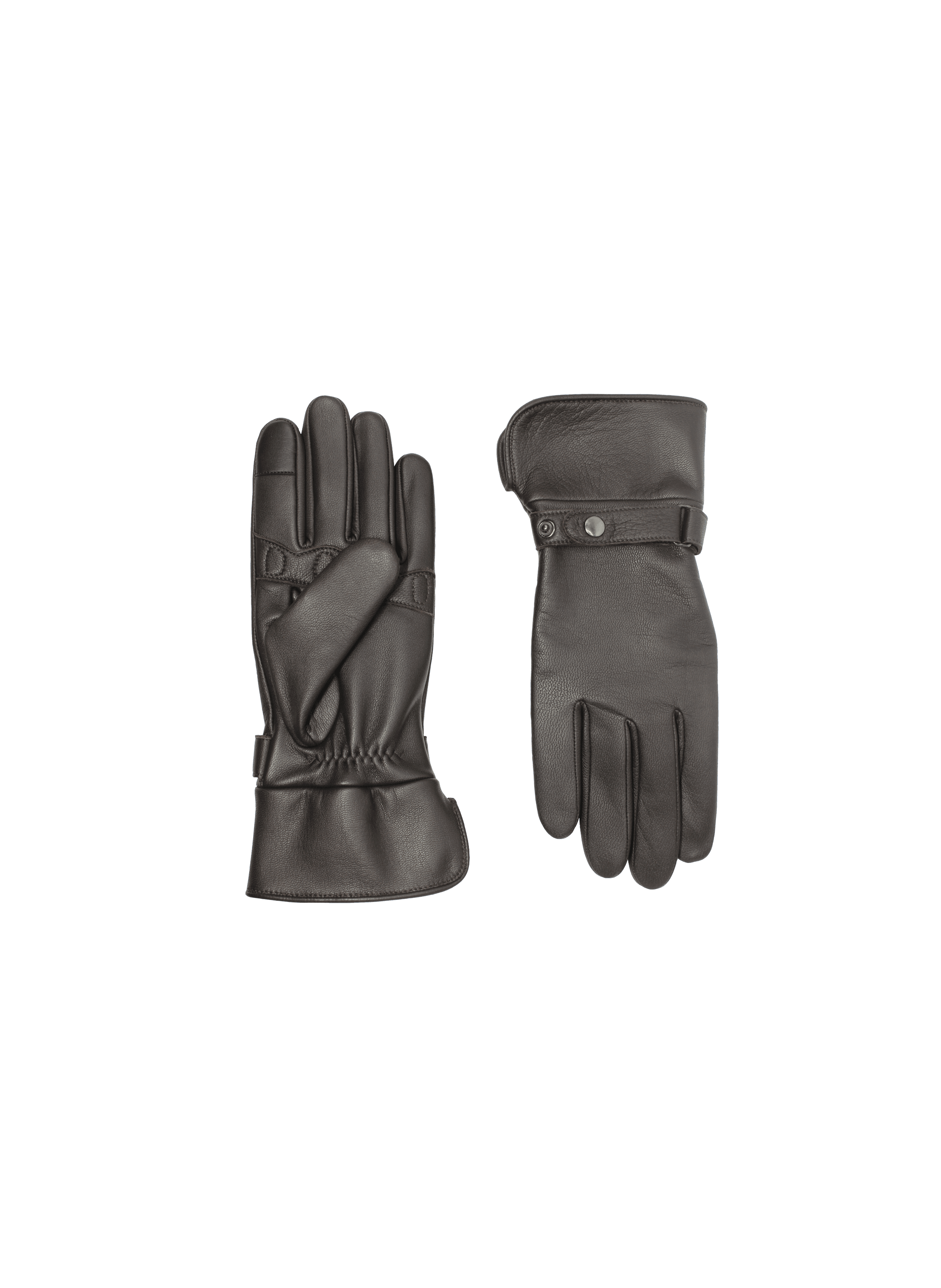 Hooper Mobility Men's Leather Gloves Lined with Alpaca