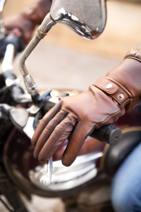 Hooper Mobility Men's Leather Gloves Lined with Alpaca