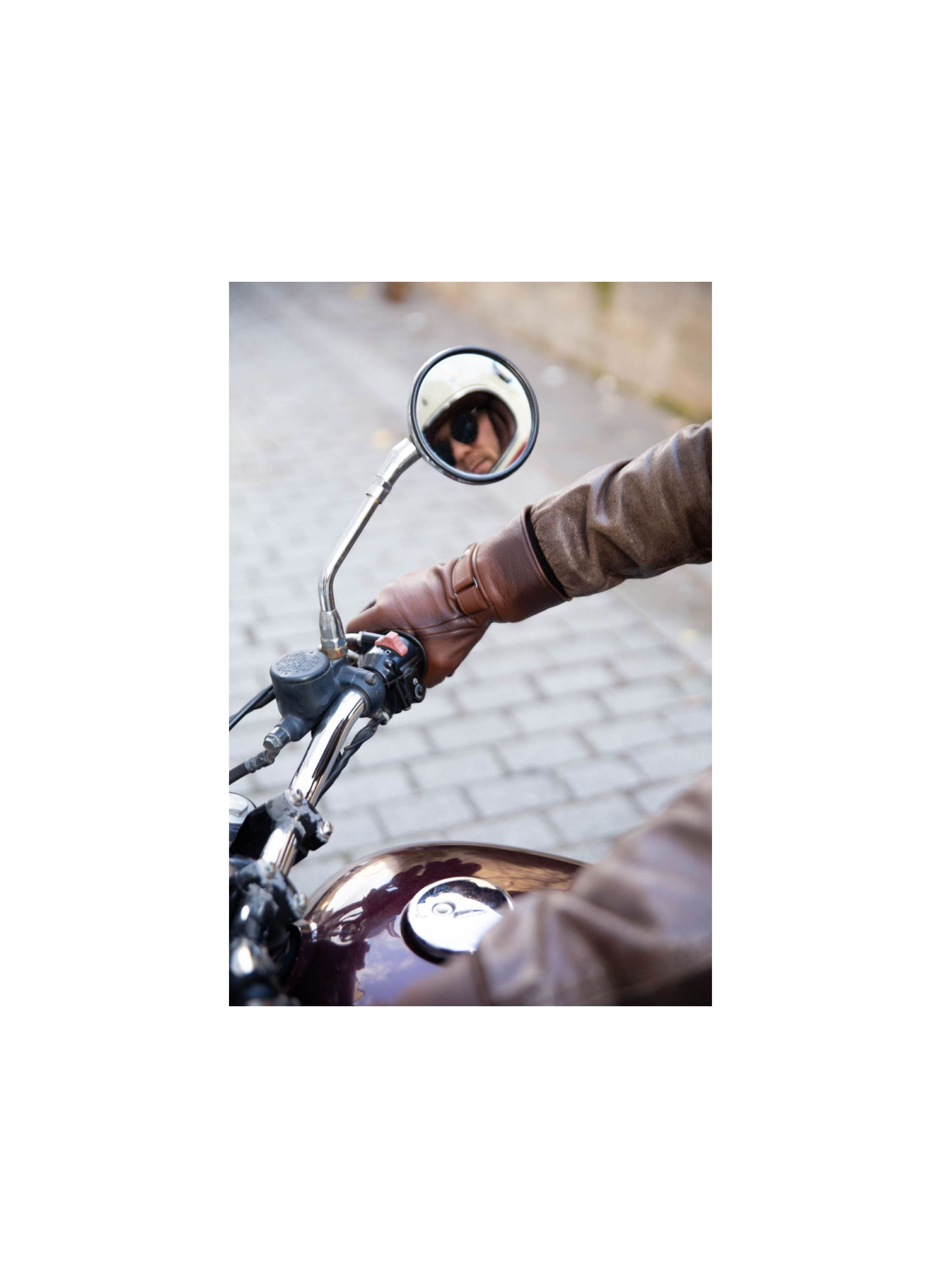 Hooper Mobility Men's Leather Gloves Lined with Alpaca