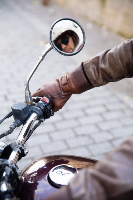 Hooper Mobility Men's Leather Gloves Lined with Alpaca