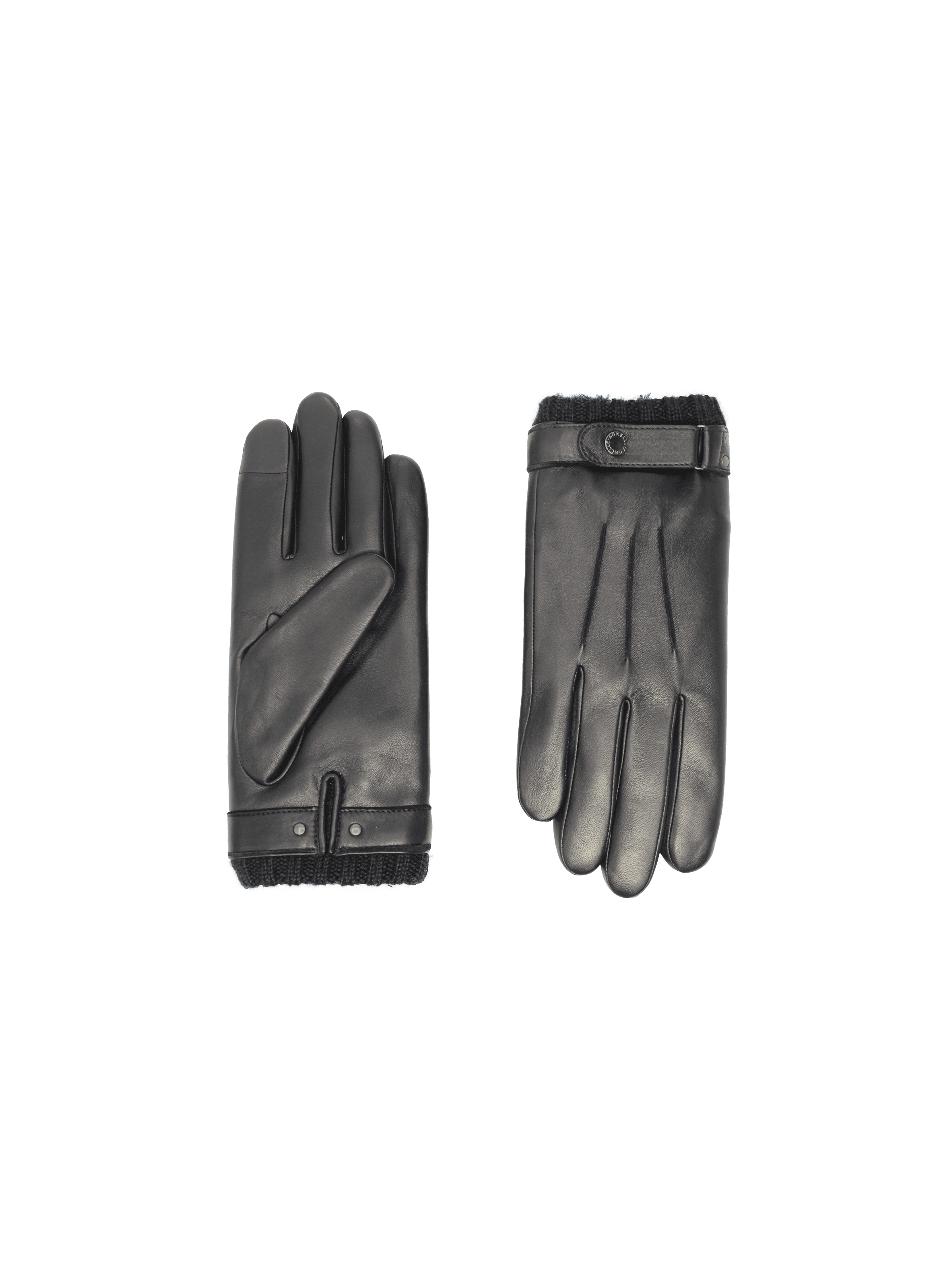 Gants Vincent Homme Cuir Doublés Lapin et Soie