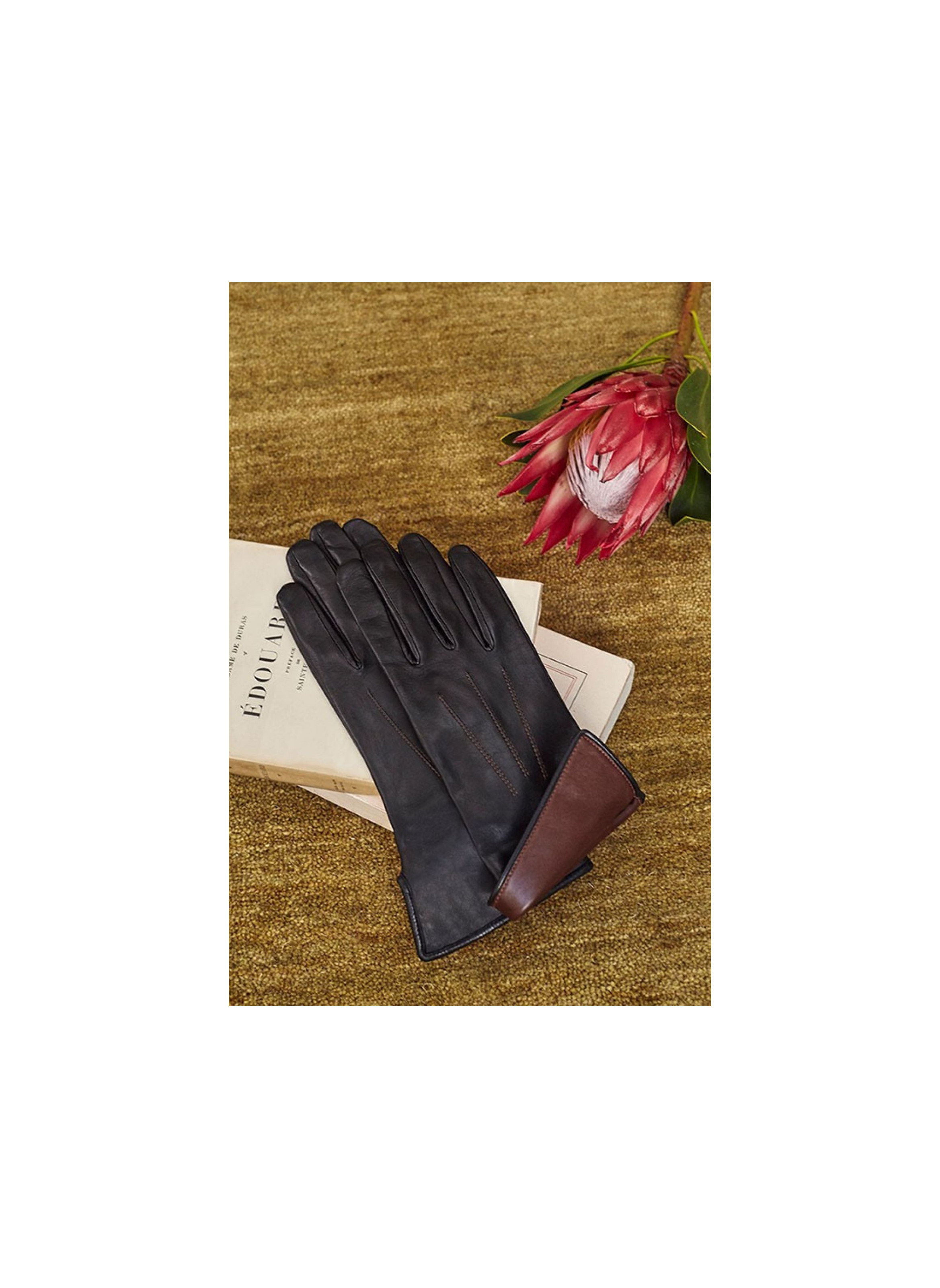 Gants Fanny Femme Cuir Doublés Soie