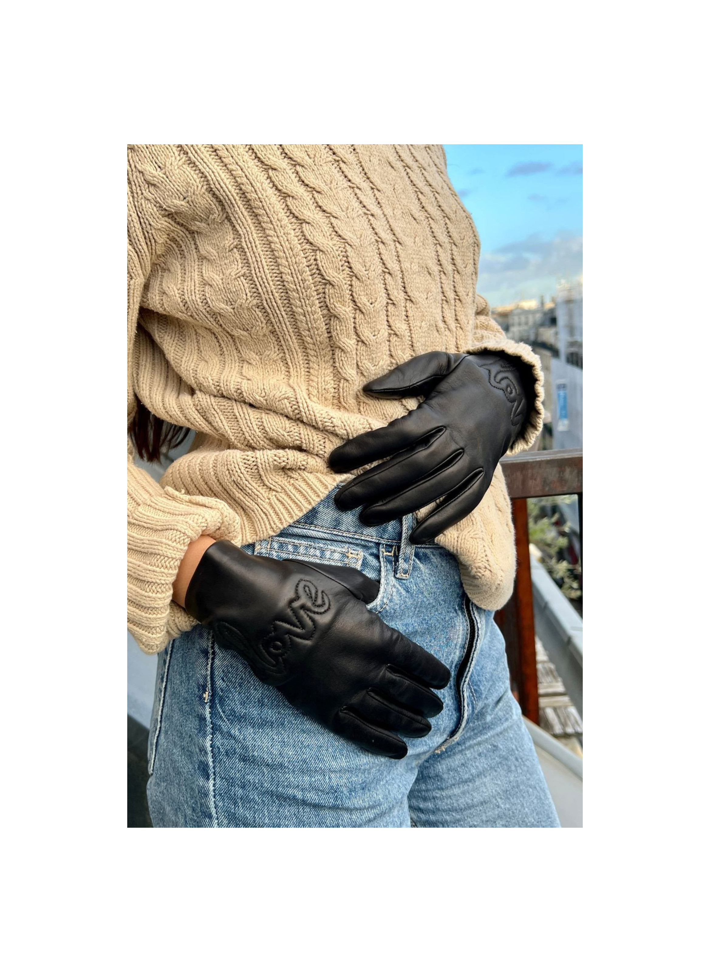 Moor Women's Leather Gloves Lined with Silk