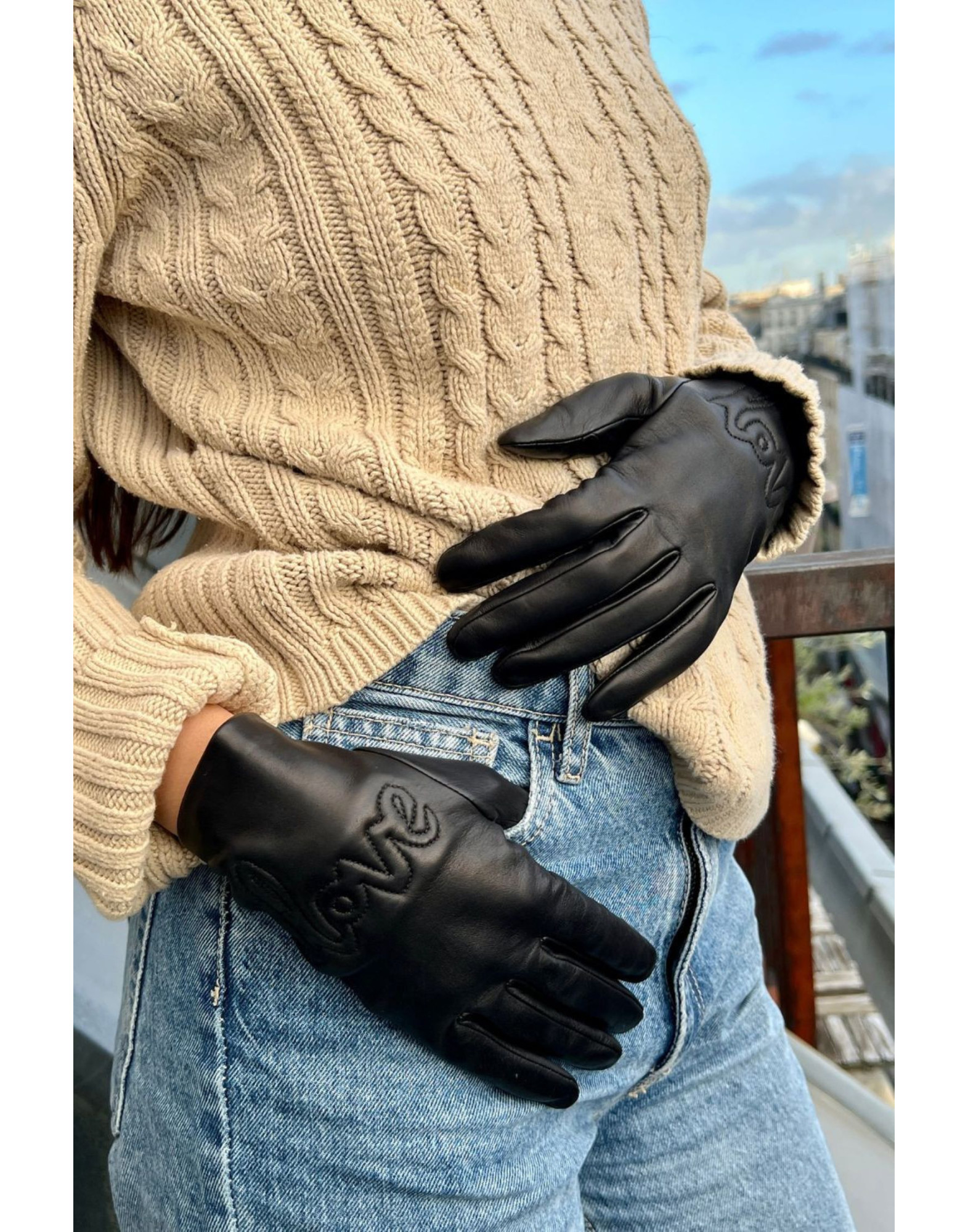 Gants D'Hiver Chauds En Cuir PU Pour Femme – Doublés Polaire, Écran Tactile, Antidérapants, Coupe-Vent, Idéal Froid Mordant, Taille Unique Élastique