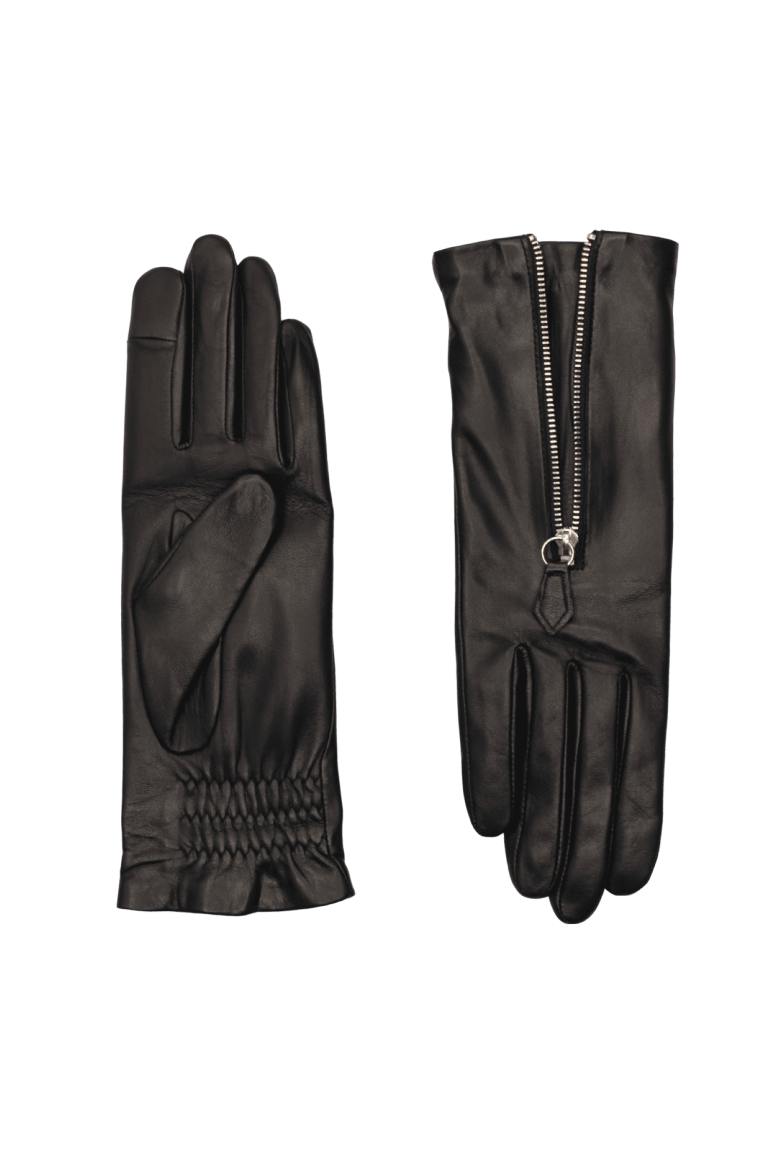Gants Tactiles Femme En Cuir Agneau Doublure Cachemire - Taille S-M-L - Neuf Avec étiquettes