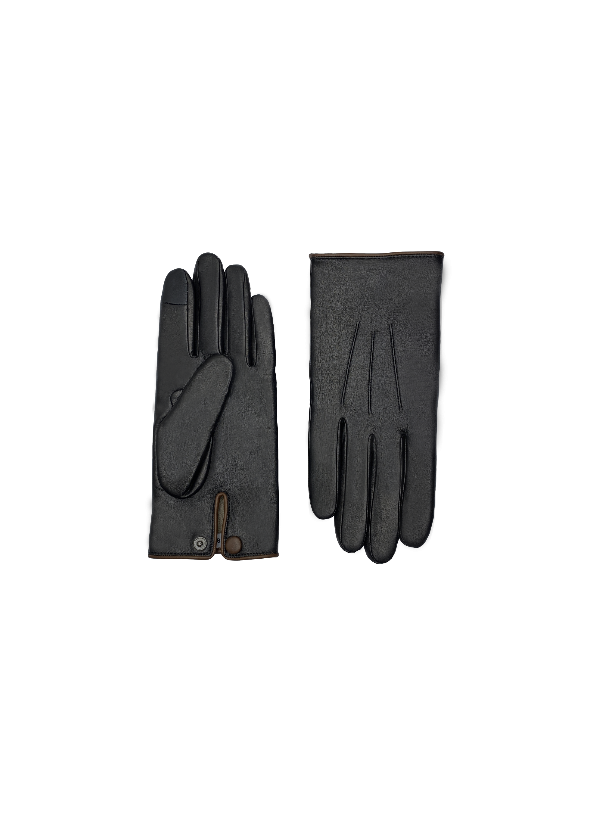 Gants Rick Homme Cuir Doublés Cachemire