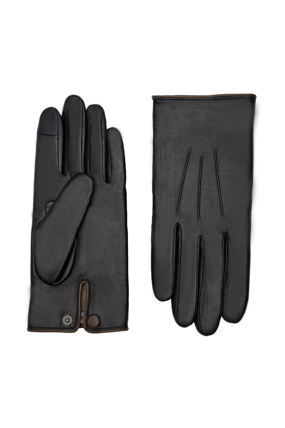 Rick Men's Leather Gloves Lined with Cashmere