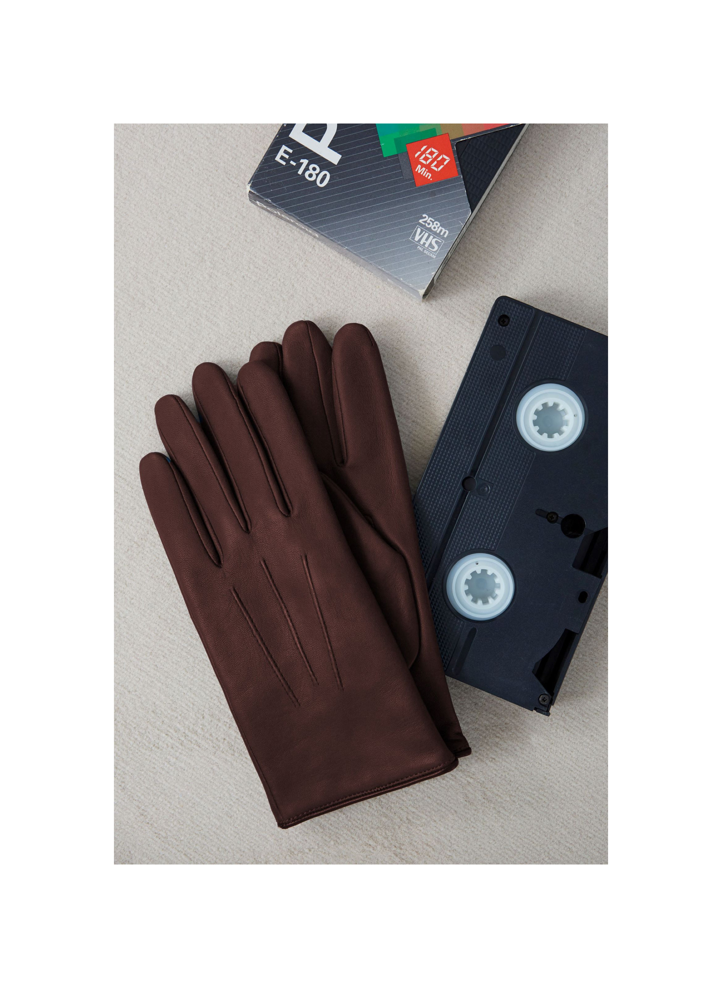Gants Rick Homme Cuir Doublés Cachemire