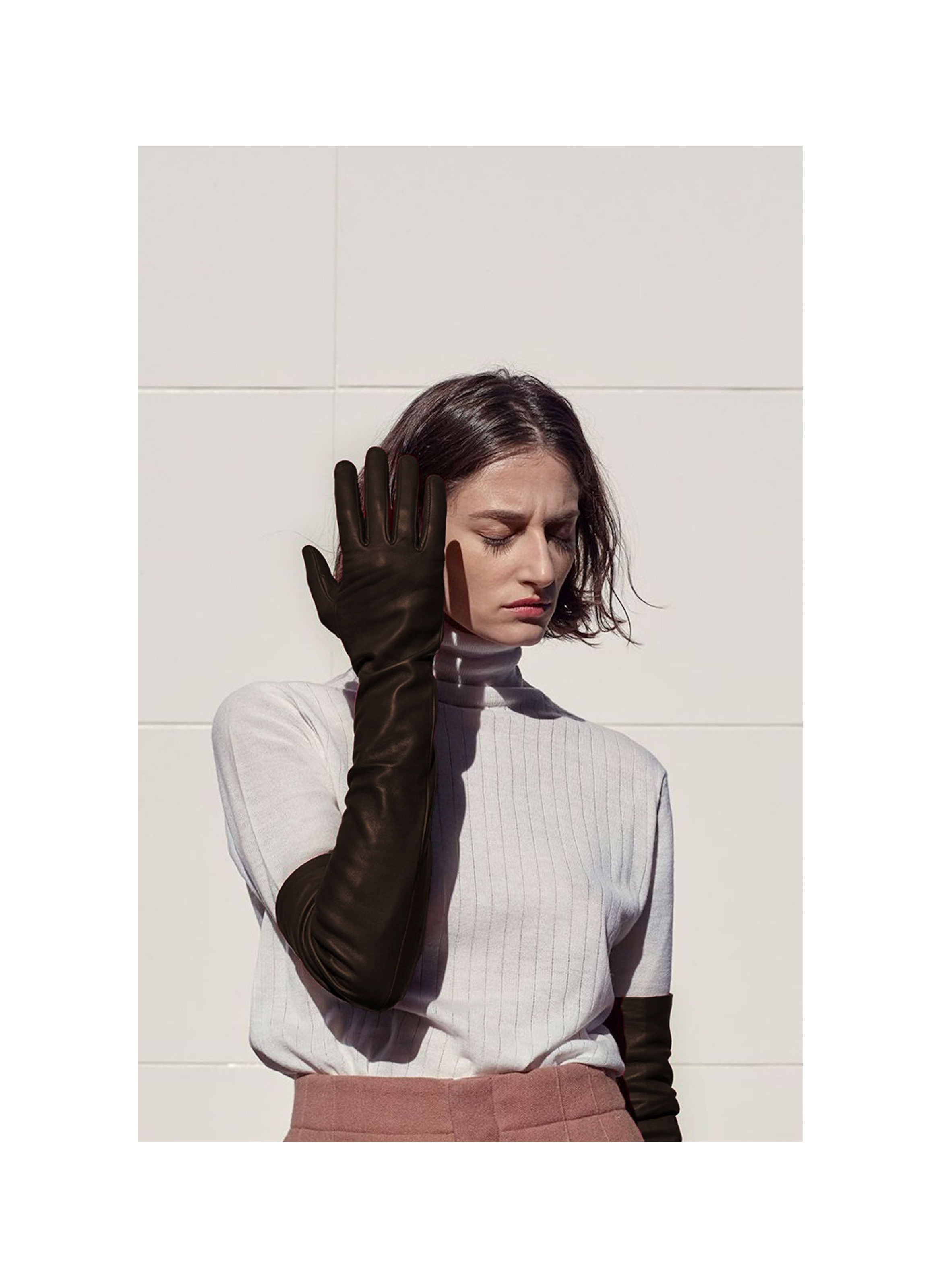 Gants Glamour Femme Cuir Doublés Soie