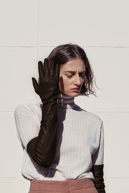 Gants Glamour Femme Cuir Doublés Soie
