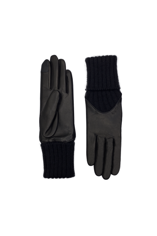 Gants Cécilia Femme Cuir Doublés Alpaga