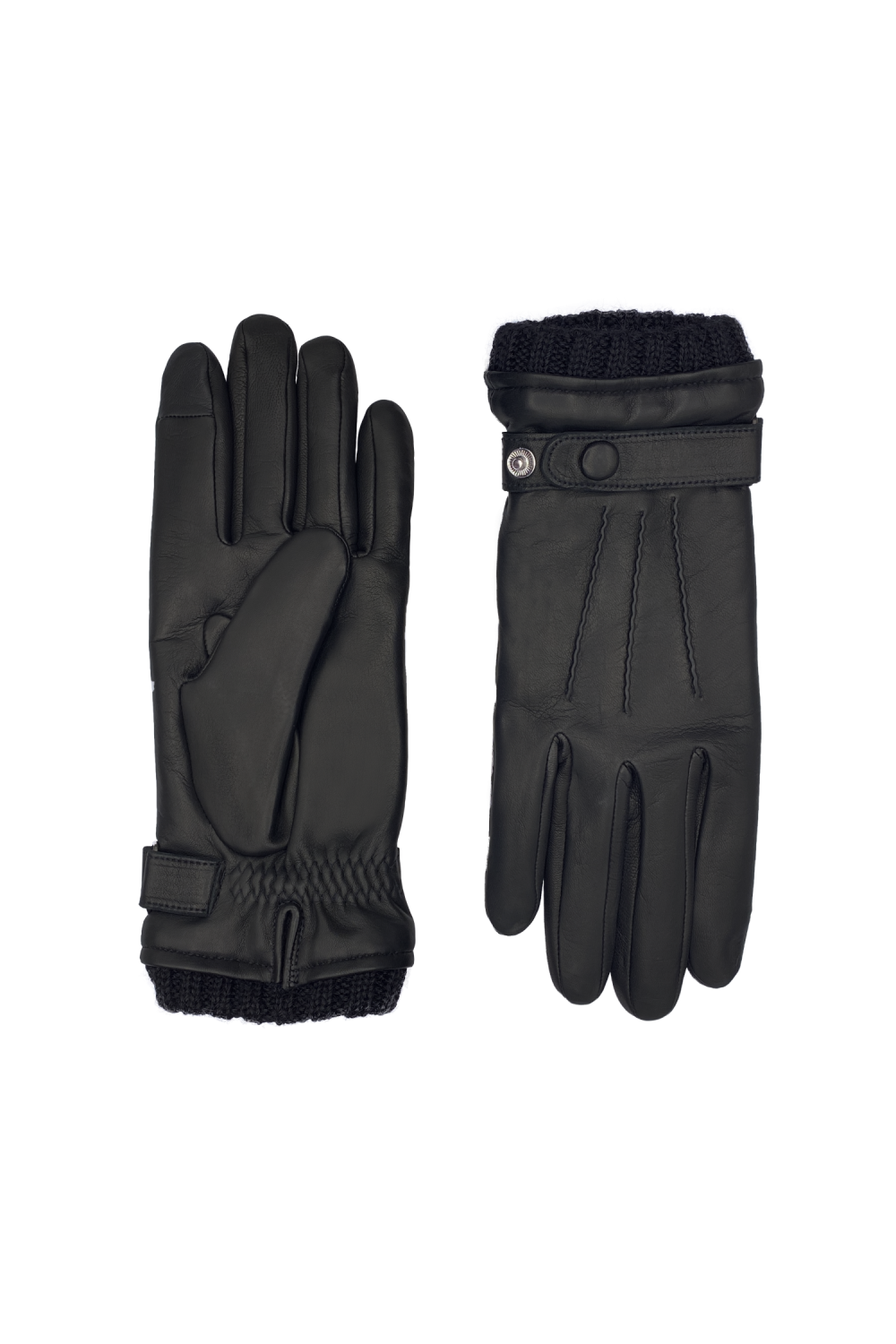Georges Men's Leather Gloves Lined with Cashmere