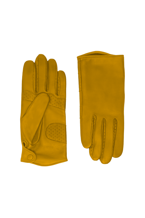 Ruba Mobility Men's Leather Gloves Lined with Silk