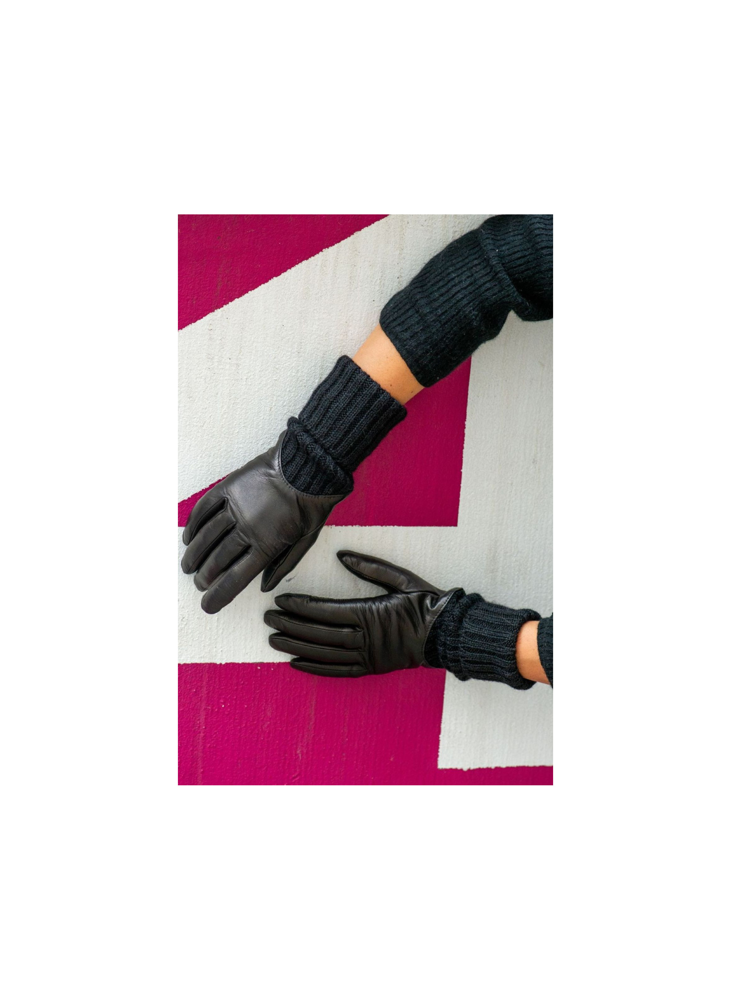 Cécilia Mobility Women's Leather Gloves with Cashmere Lining