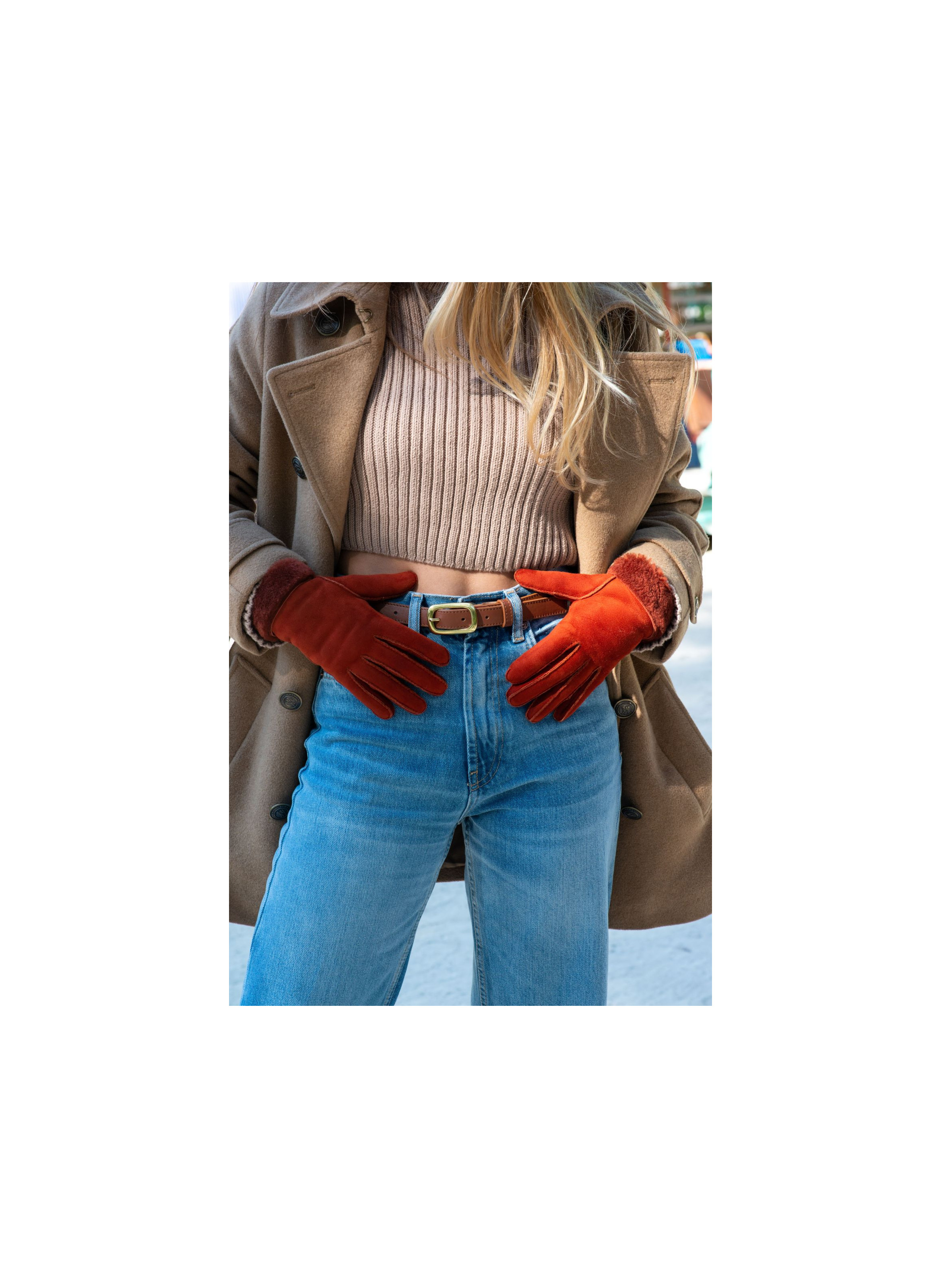 Gants Denise Femme Cuir Double Face