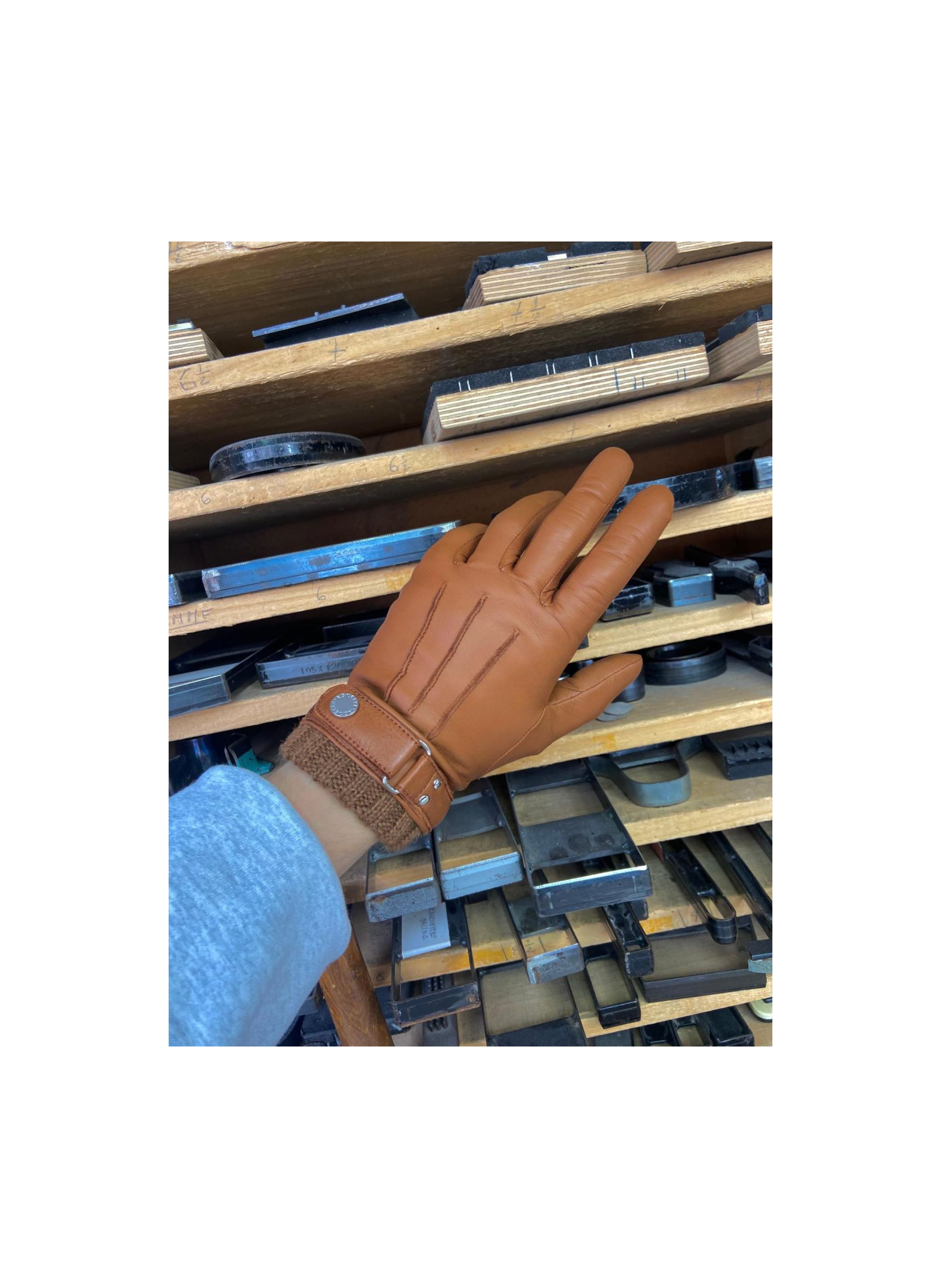 Gants Vincent Homme Cuir Doublés Cachemire