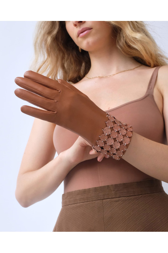 Gants Emilia Femme Cuir Doublés Soie