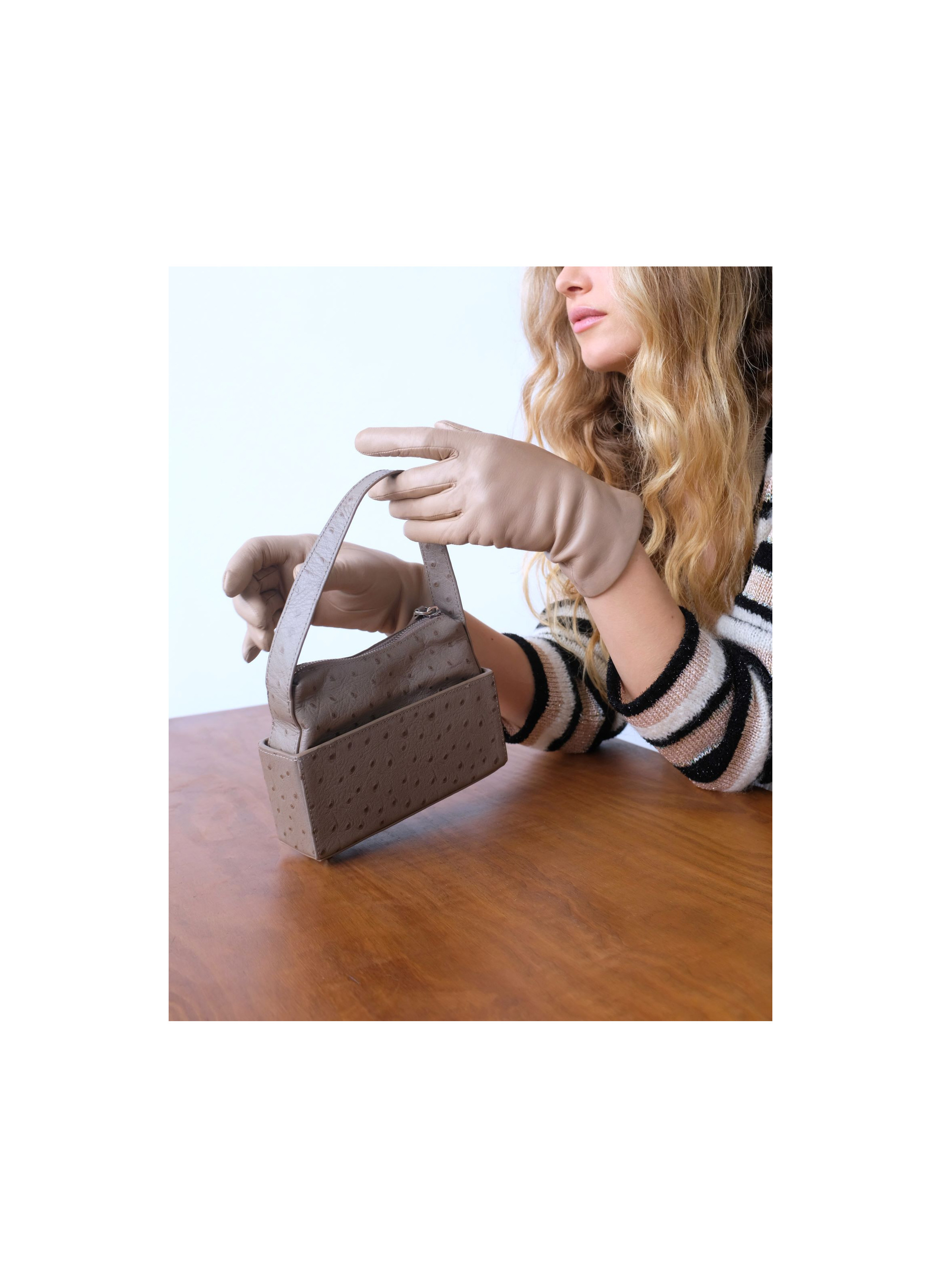 Gants Inès Femme Cuir Doublés Cachemire