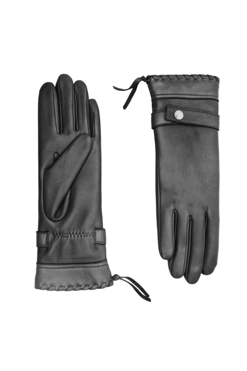 Dallas Women's Leather Gloves Lined with Alpaca