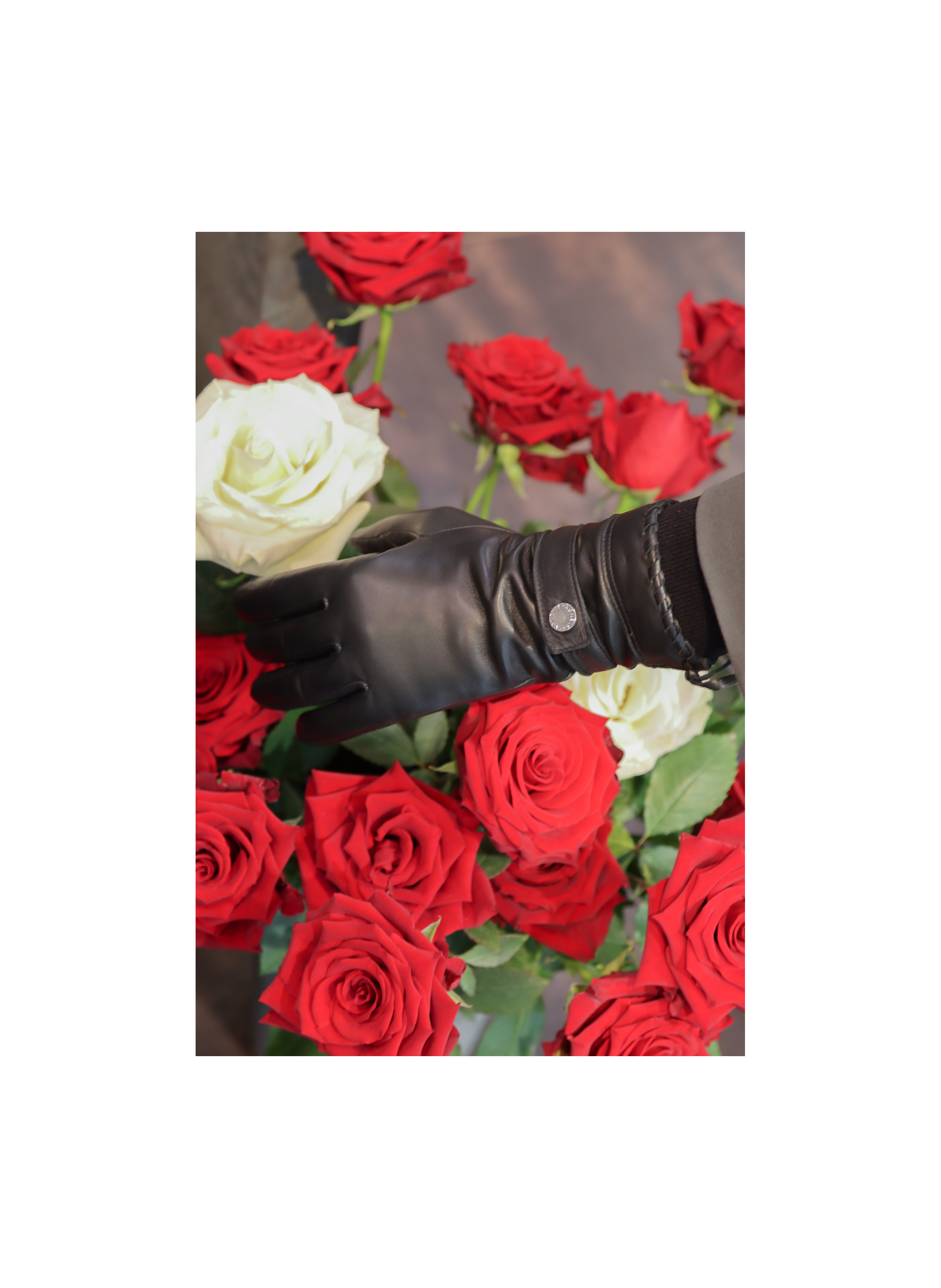 Gants Dallas Femme Cuir Doublés Alpaga
