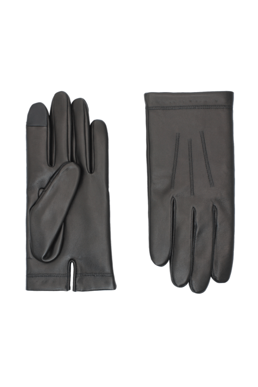 Gants Xavier Homme Cuir Doublés Polaire