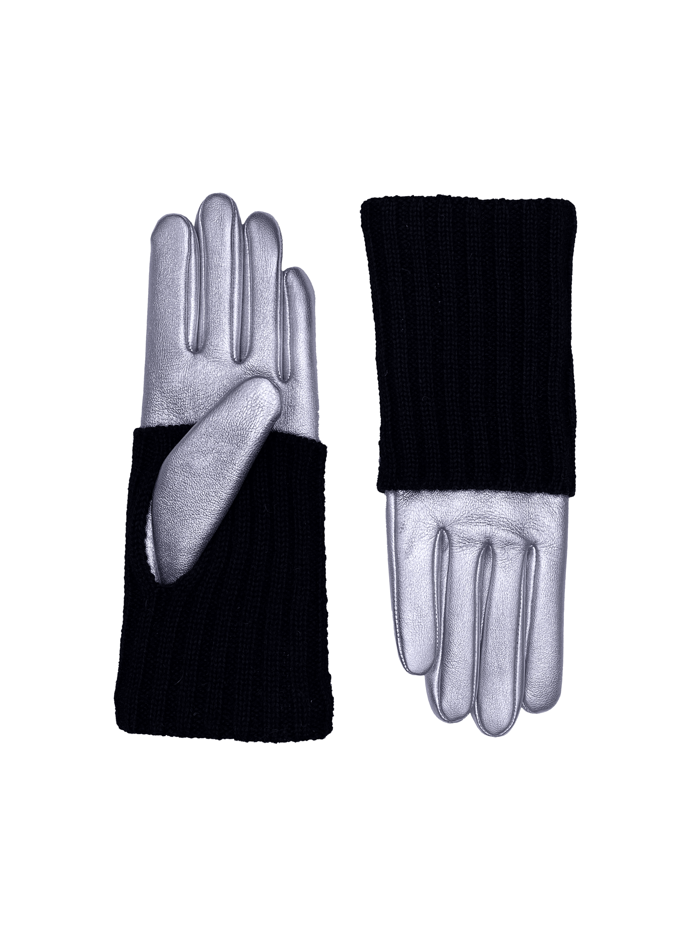 Gants Polka Femme Cuir Doublés Alpaga