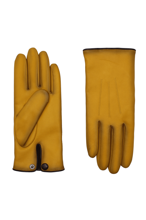 Gants Rick Homme Cuir Doublés Cachemire
