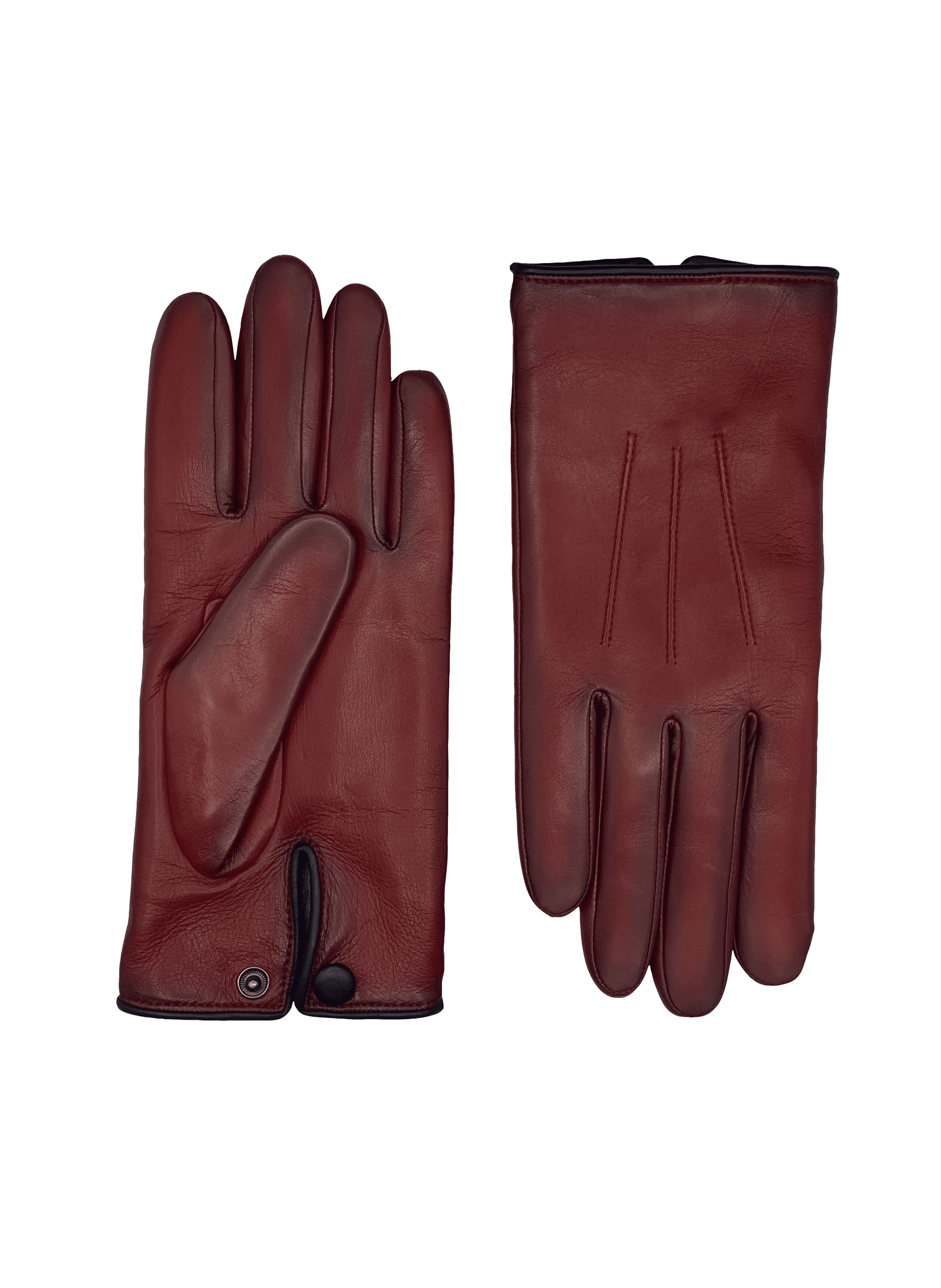 Rick Men's Leather Gloves Lined with Cashmere