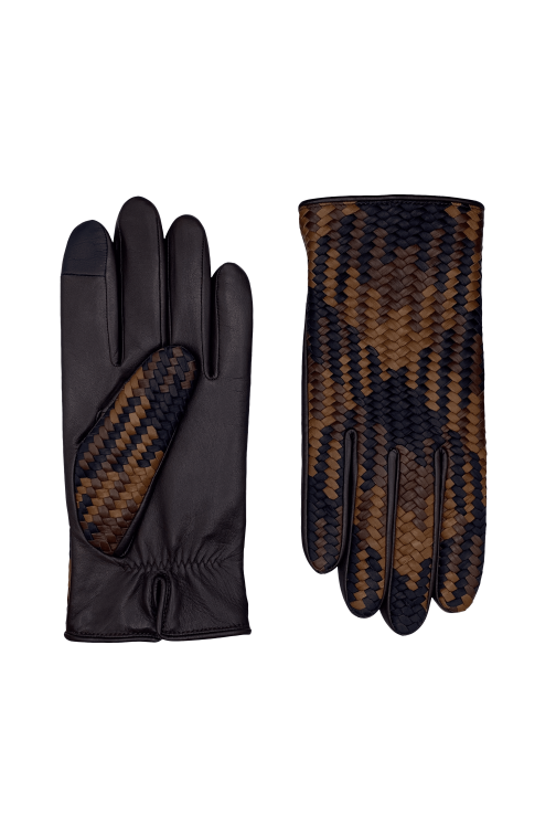Gants Stanislas Homme Cuir Doublés Soie