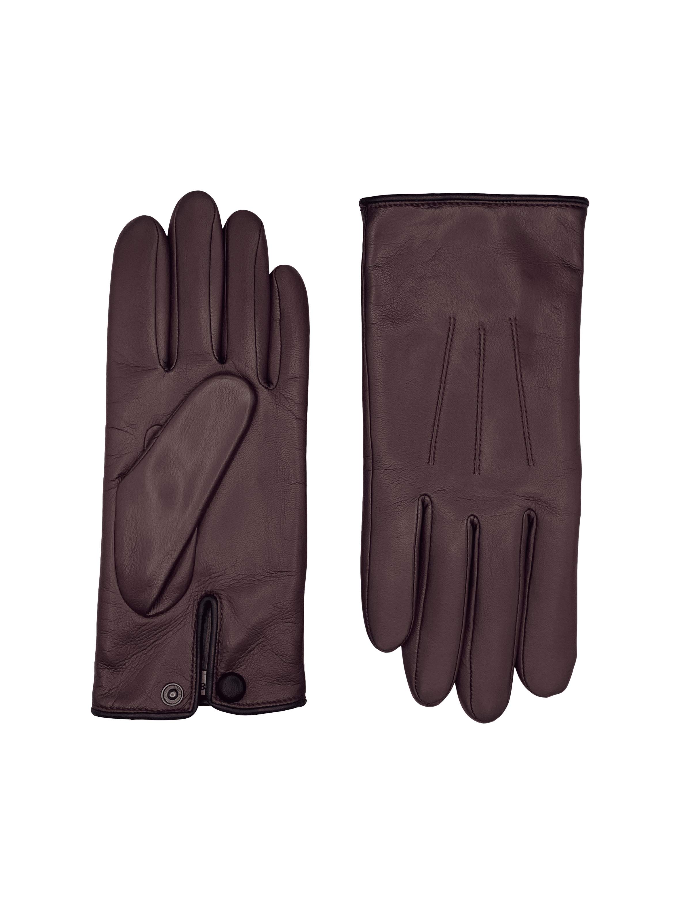 Gants Rick Homme Cuir Doublés Cachemire
