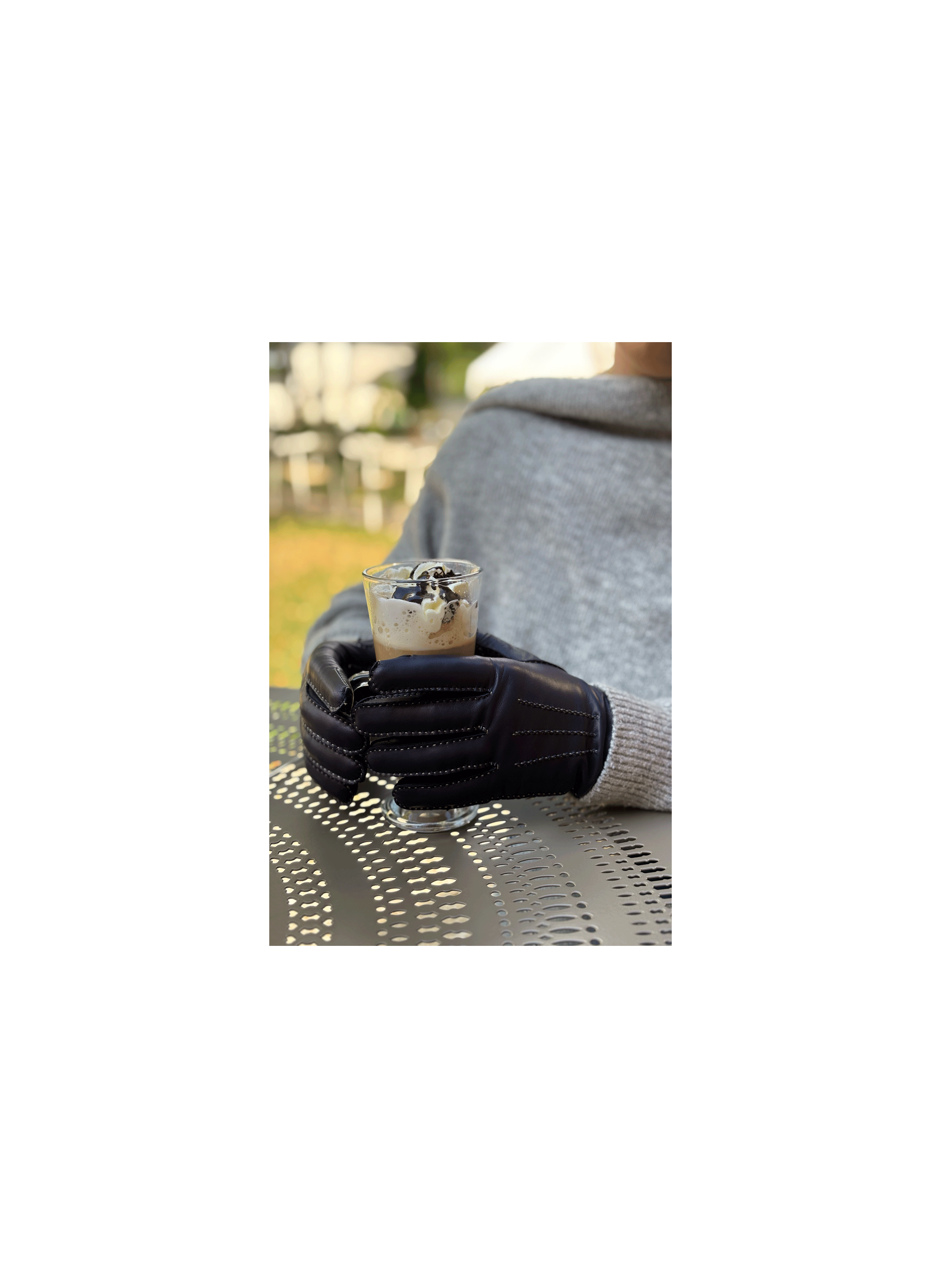 Aude Women's Leather Gloves Lined with Cashmere