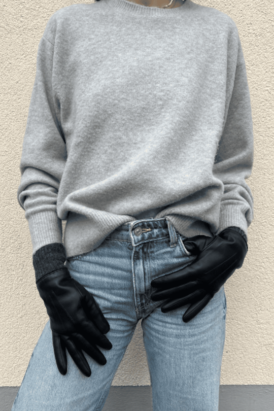 Gants Judith Femme Cuir Doublés Lapin et Polaire