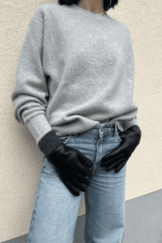 Gants Judith Femme Cuir Doublés Lapin et Polaire