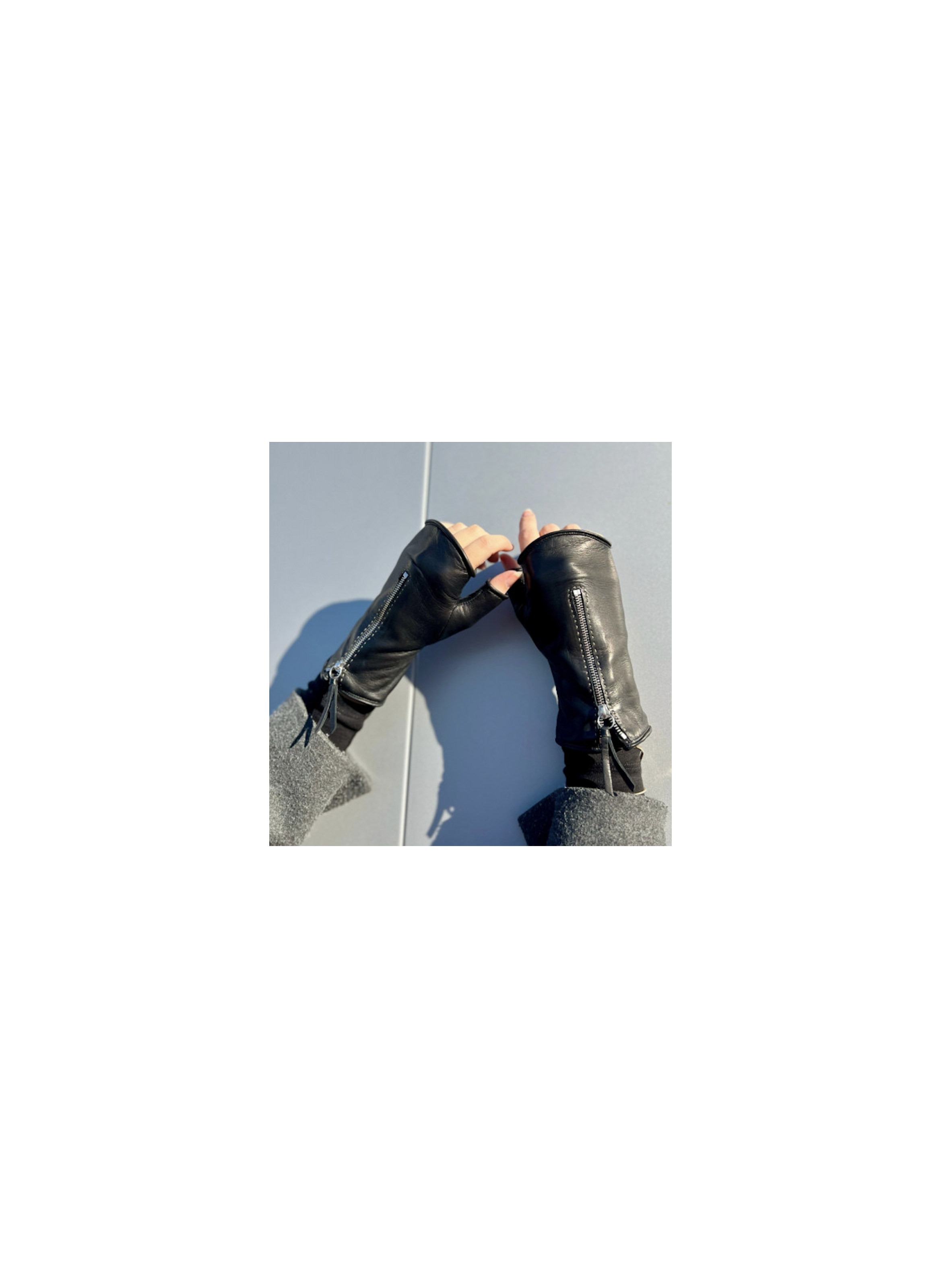 Louisa Women's Leather Mitt Lined with Alpaca