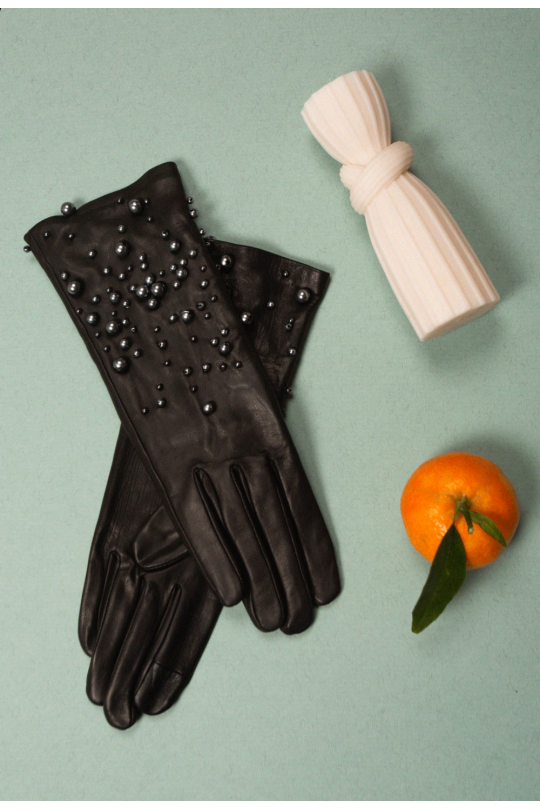 Marylin Gloves Women's Leather Gloves Lined with Silk
