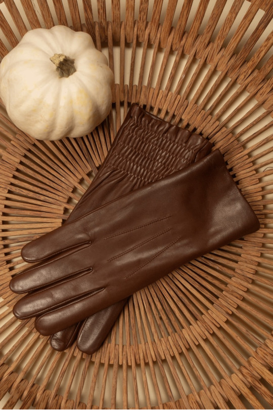 Gants New Betty Femme Cuir Doublés Lapin