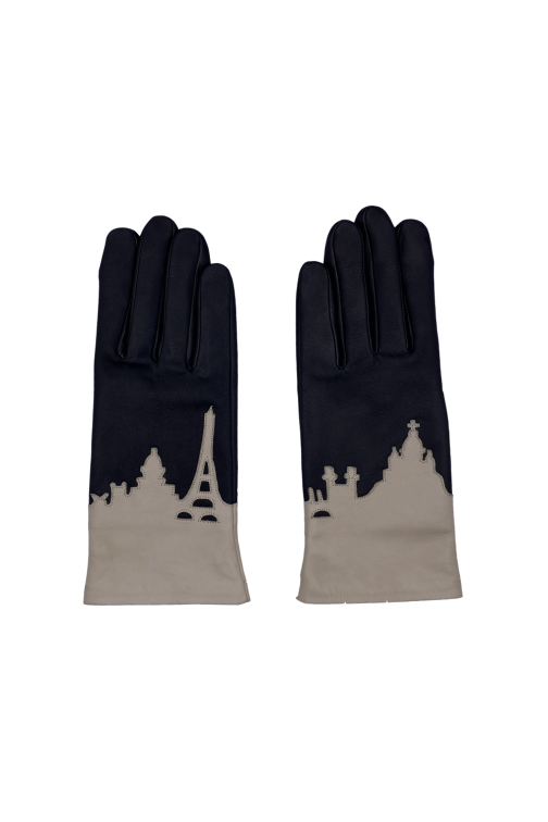 Gants Paris25 Femme Cuir Doublés Alpaga