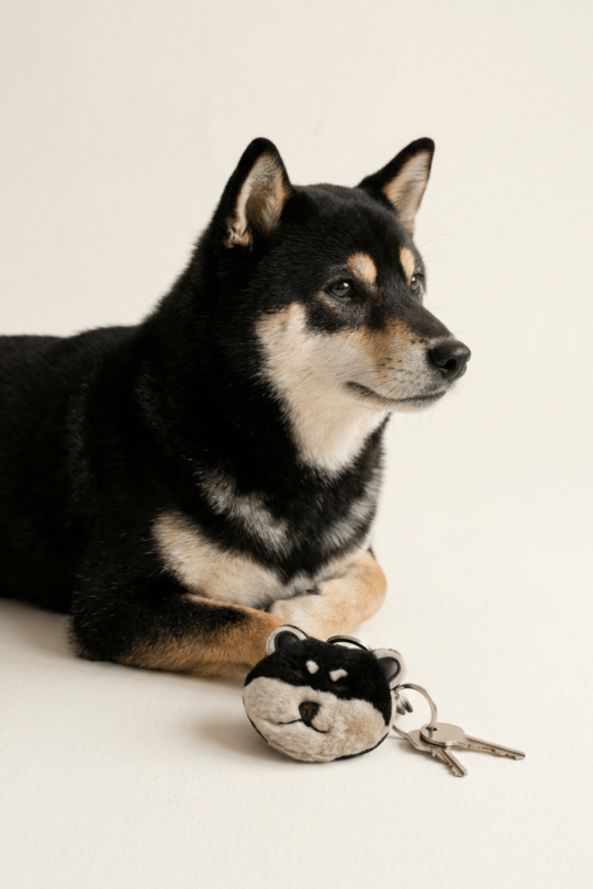 Porte-clé Akita Inu face