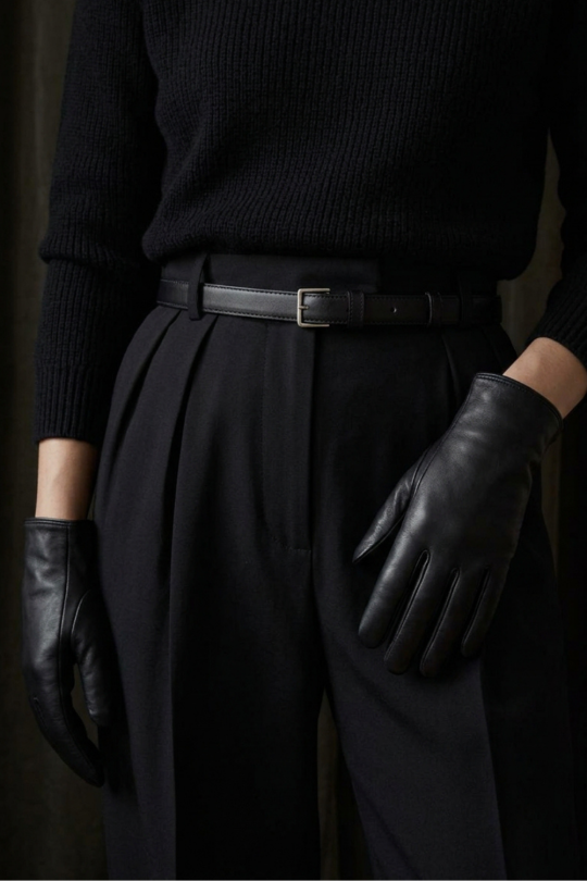 Gants Agatha Femme Cuir Doublés Alpaga