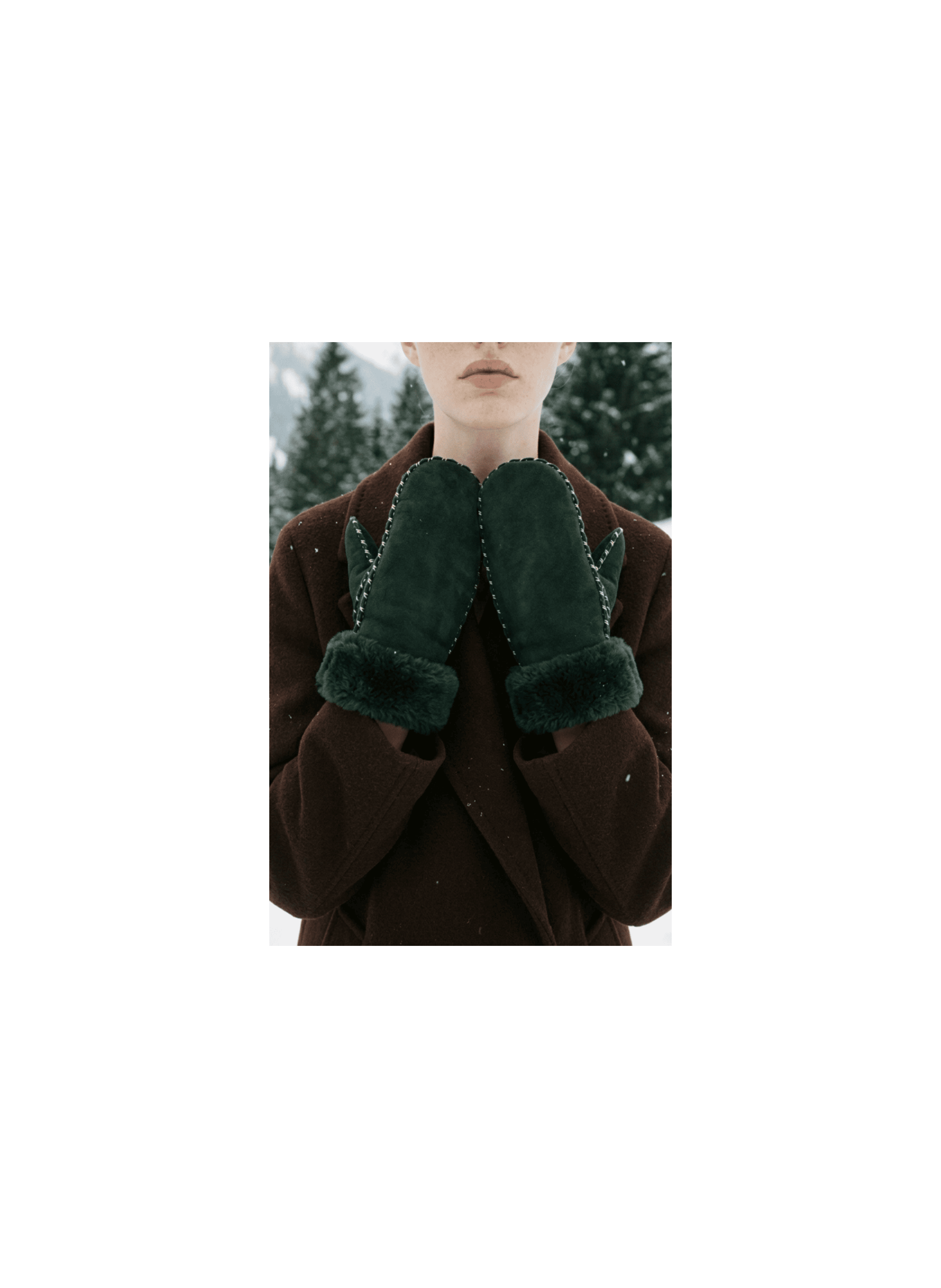 Mouffle Alix Femme Cuir Double Face