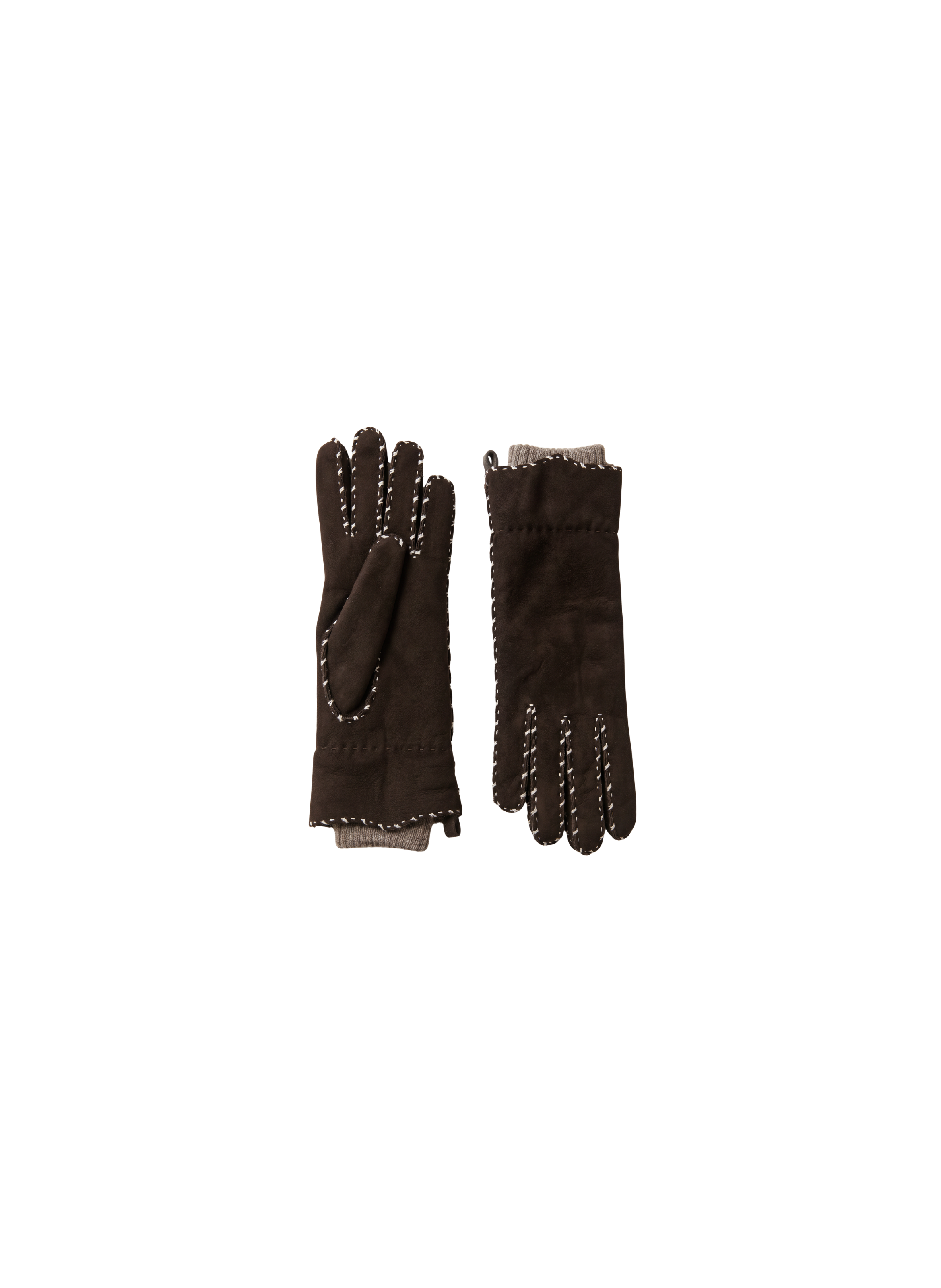 Gant femme Alix cuir agneau double face manchette alpaga