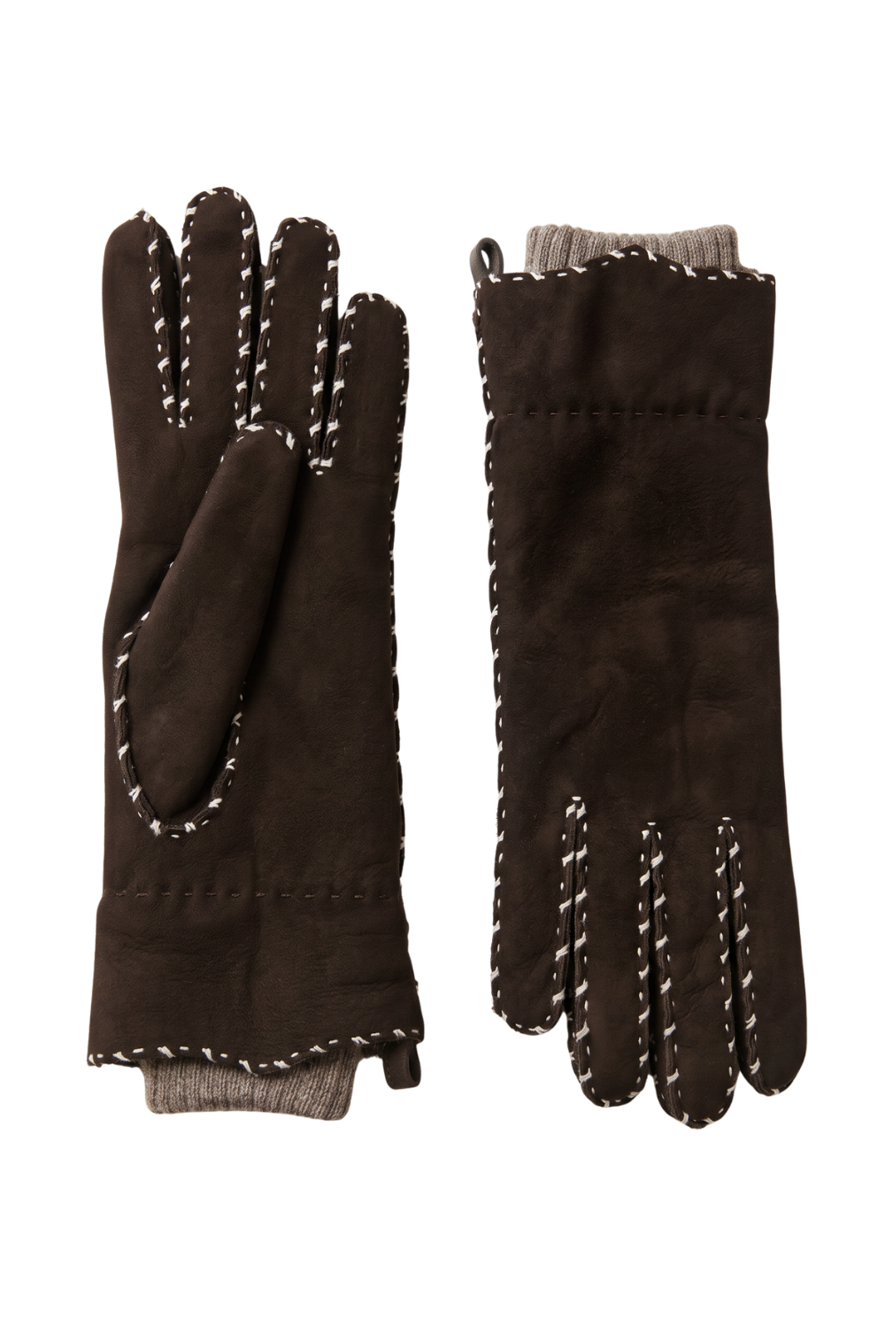Gant femme Alix cuir agneau double face manchette alpaga