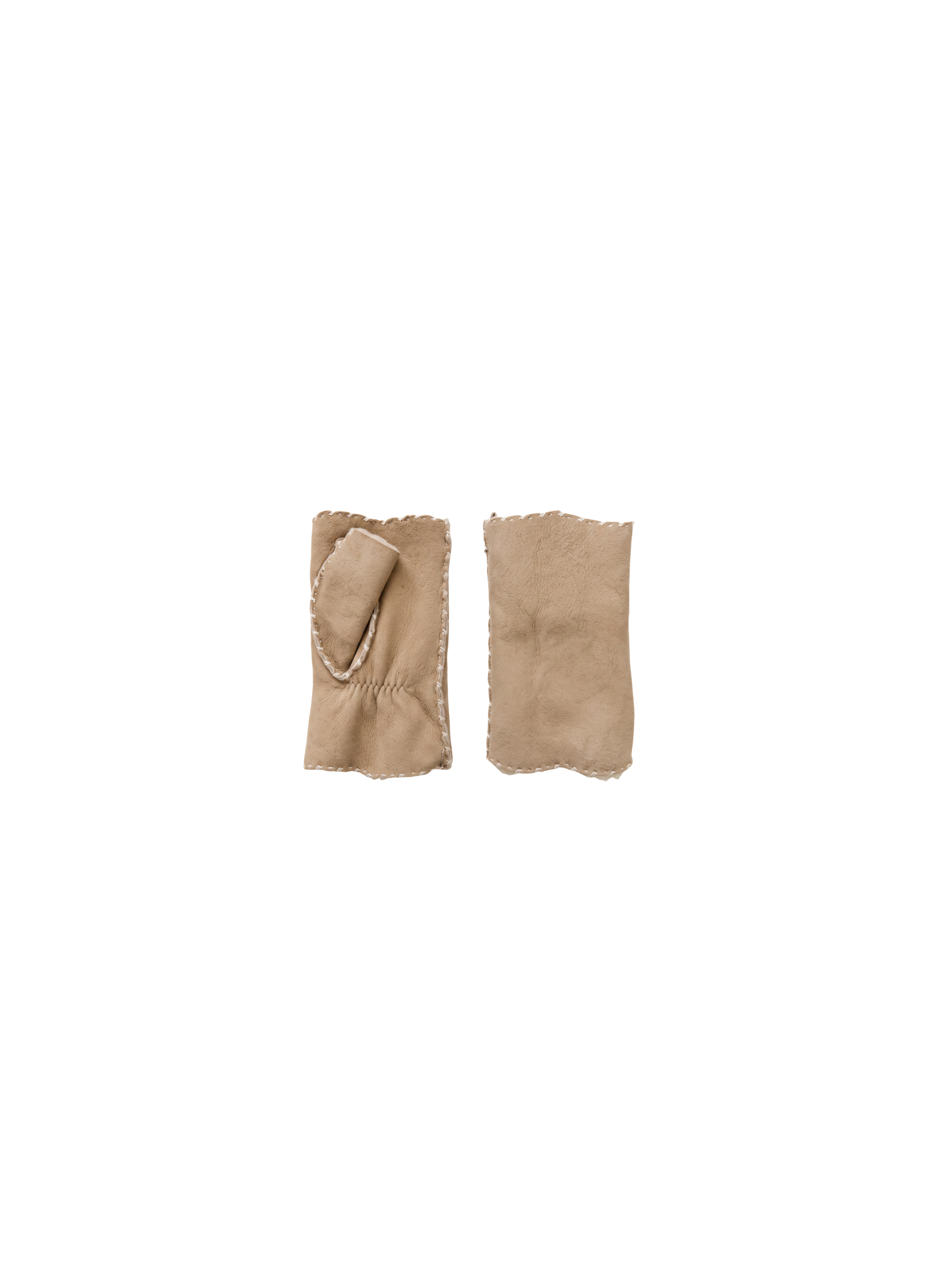AlixMIT Women's Double Face Leather Mitt