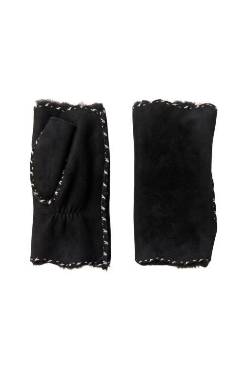 AlixMIT Women's Double Face Leather Mitt