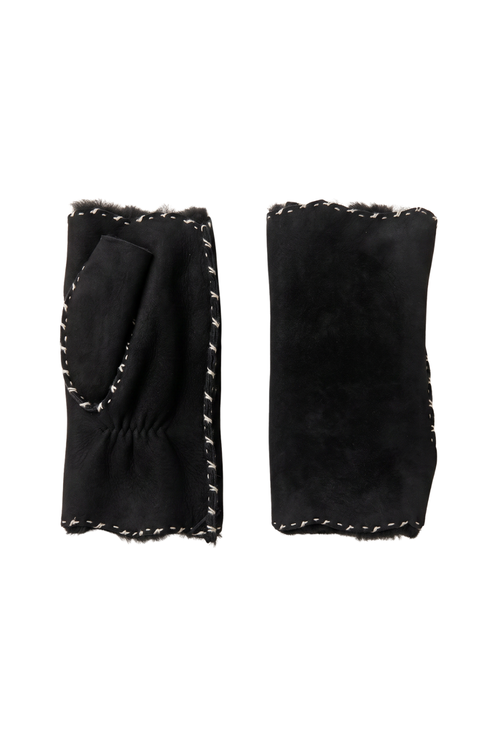 AlixMIT Women's Double Face Leather Mitt
